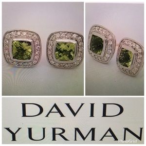 🍃DAVID YURMAN ALBION PERIDOT DIAMOND EARRINGS 🍃